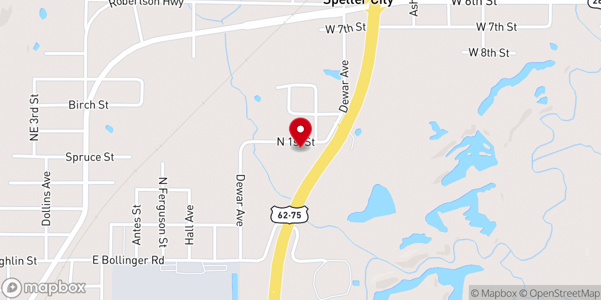 Map showing location of Tabernacle of Praise
