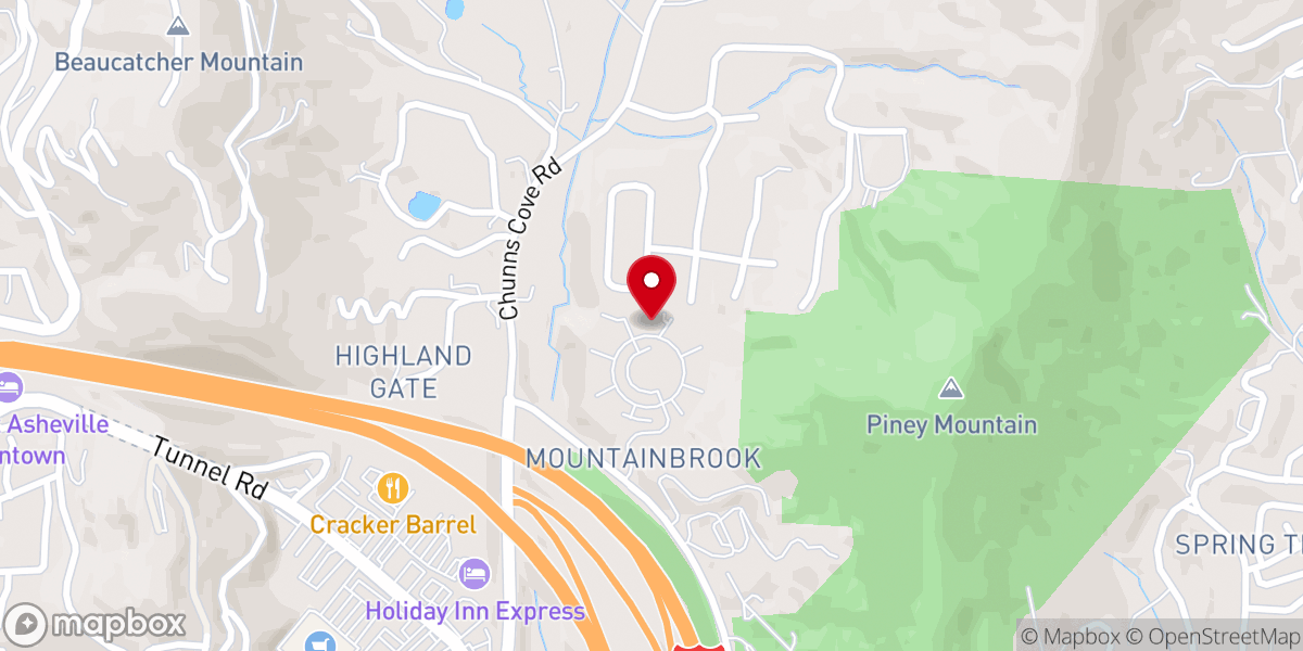 Map showing location of The Episcopal Diocese of Western North Carolina