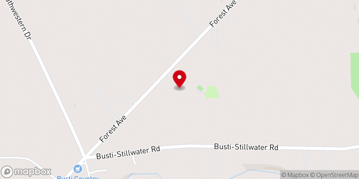 Map showing location of Busti Church of God