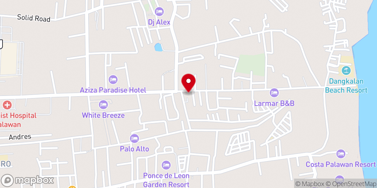 Map showing location of Nations Christian Church