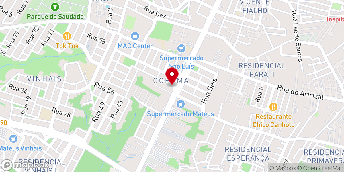 Map showing location of Assembleia de Deus area 130