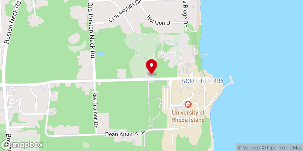 Map showing location of South Ferry Church