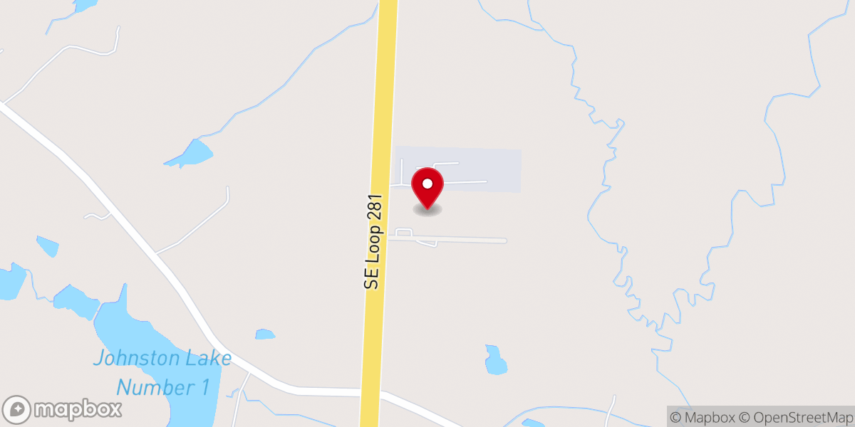 Map showing location of Faith Baptist Church