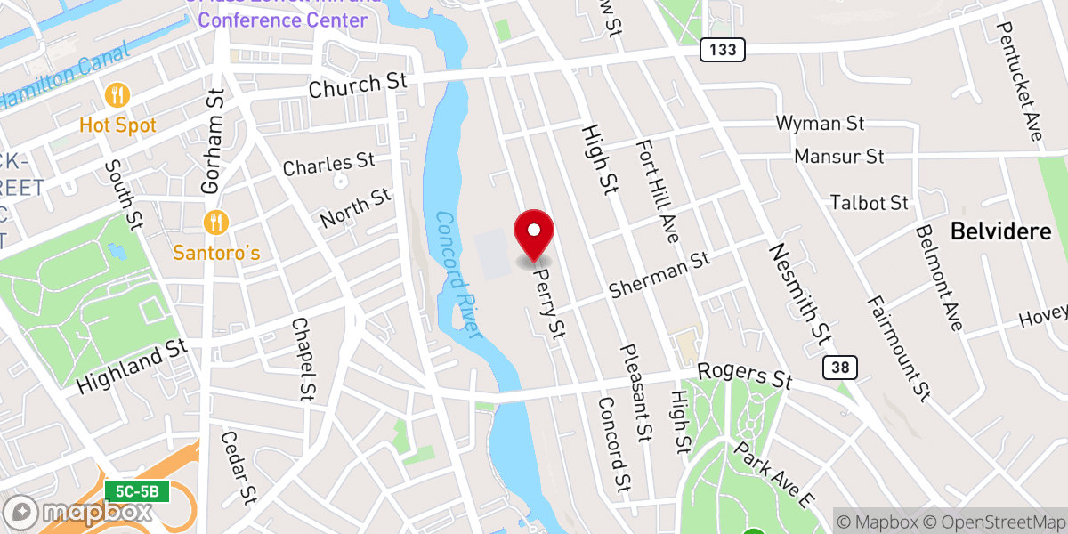 Map showing location of Praise Tabernacle Worship Church