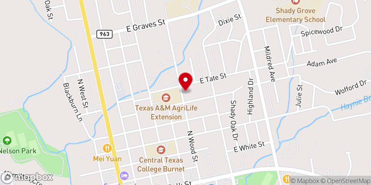 Map showing location of Epiphany Episcopal Church