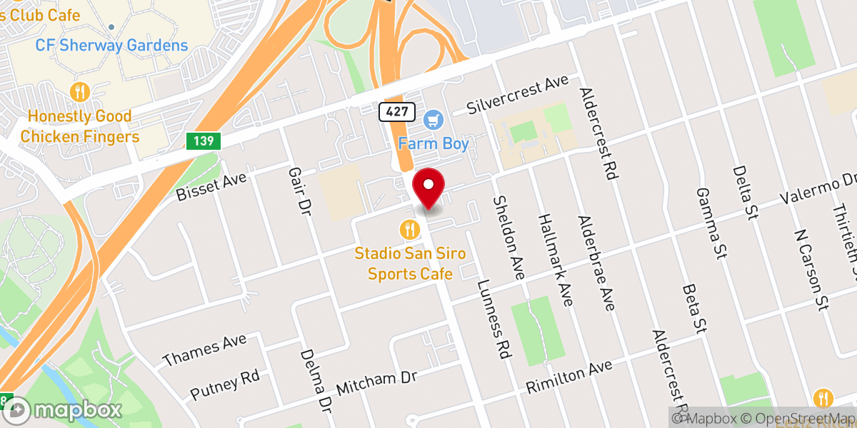 Map showing location of Our Lady of the Miraculous Medal