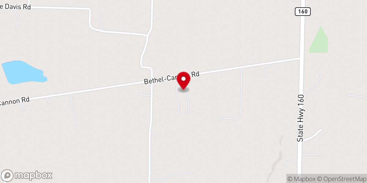 Map showing location of King's Trail Cowboy Church