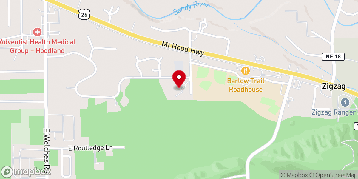 Map showing location of St. John in the Woods Catholic Church