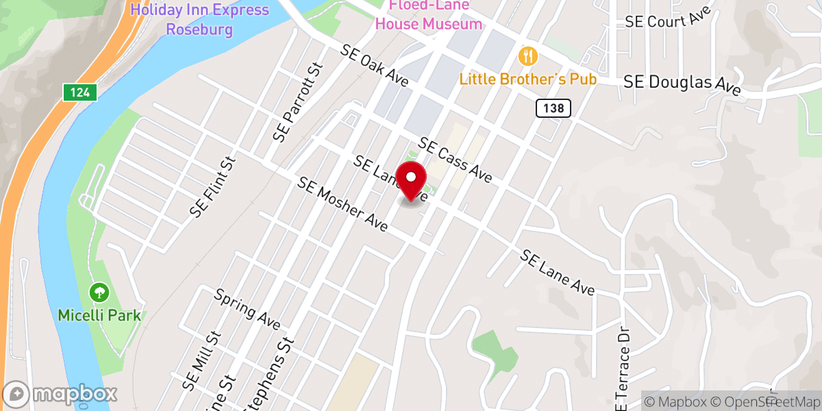 Map showing location of Liberty Christian Fellowship