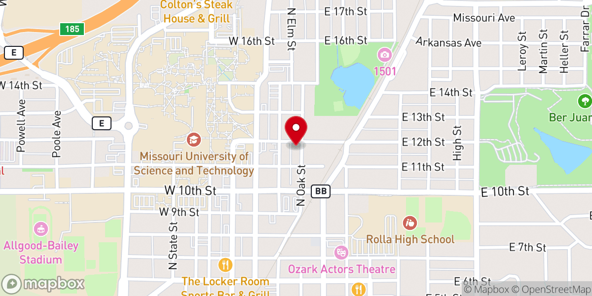 Map showing location of Christian Campus Fellowship