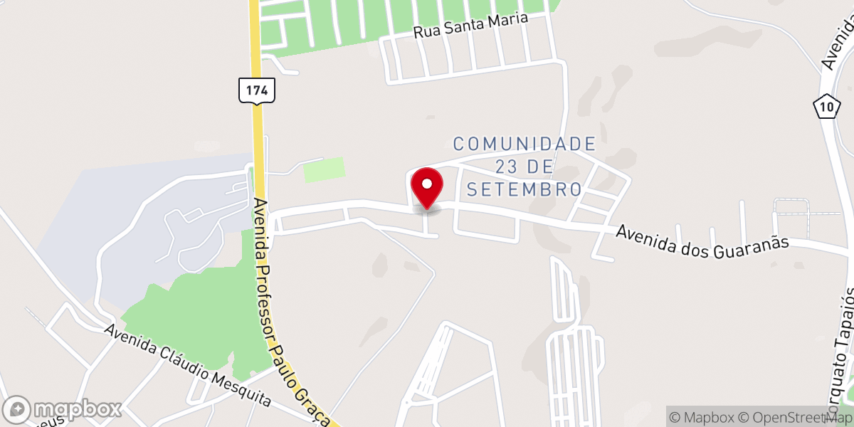 Map showing location of Assembleia de Deus do Brasil - 23 de Setembro