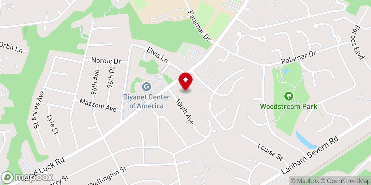 Map showing location of Jubilee United Church of Christ