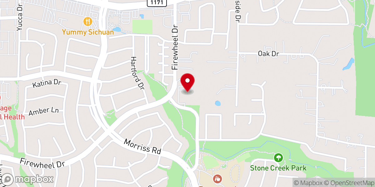 Map showing location of Grace Baptist Church