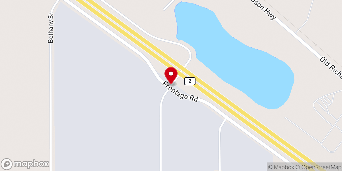 Map showing location of True Victory Baptist Church