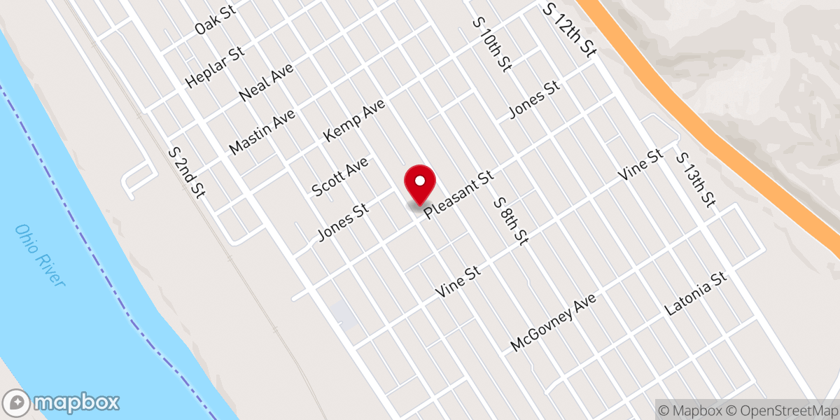 Map showing location of Dwelling Place Church