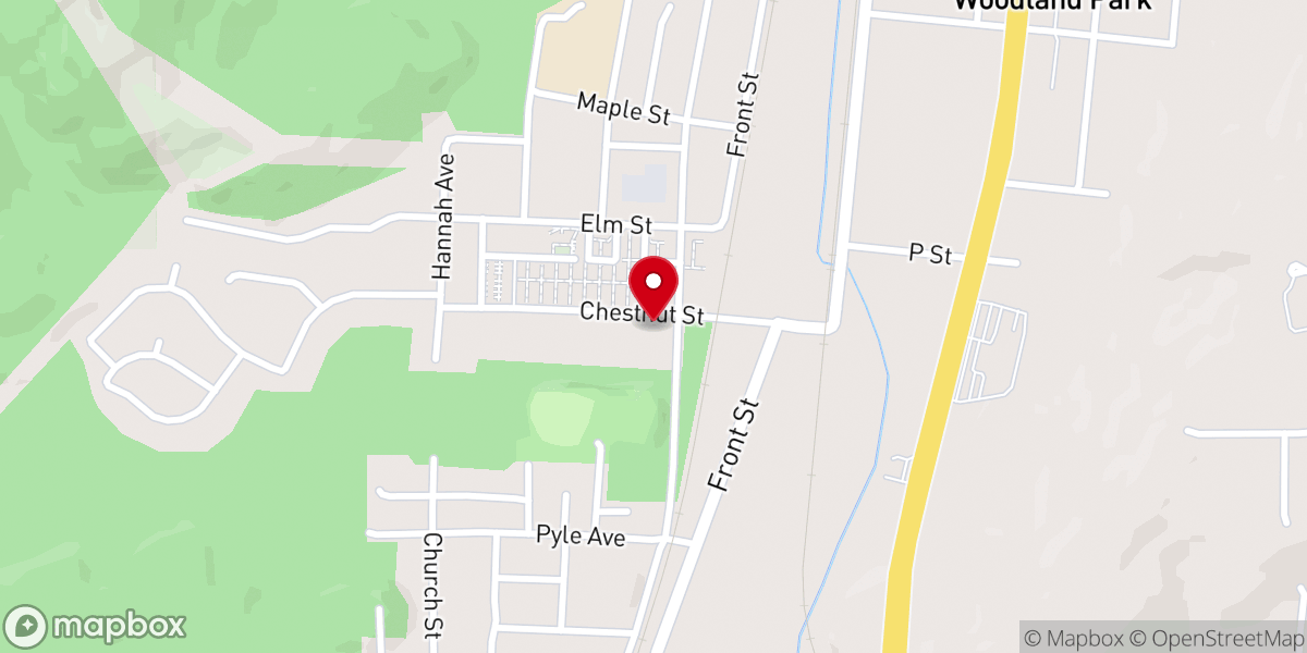 Map showing location of Greater Calvary Baptist Church