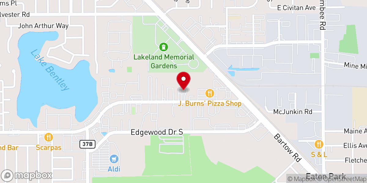 Map showing location of Blessings and Hope Food Pantry