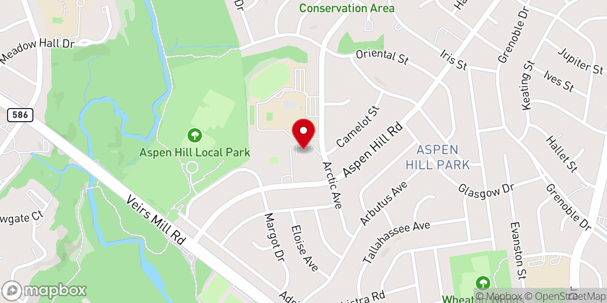 Map showing location of Turning Point Church