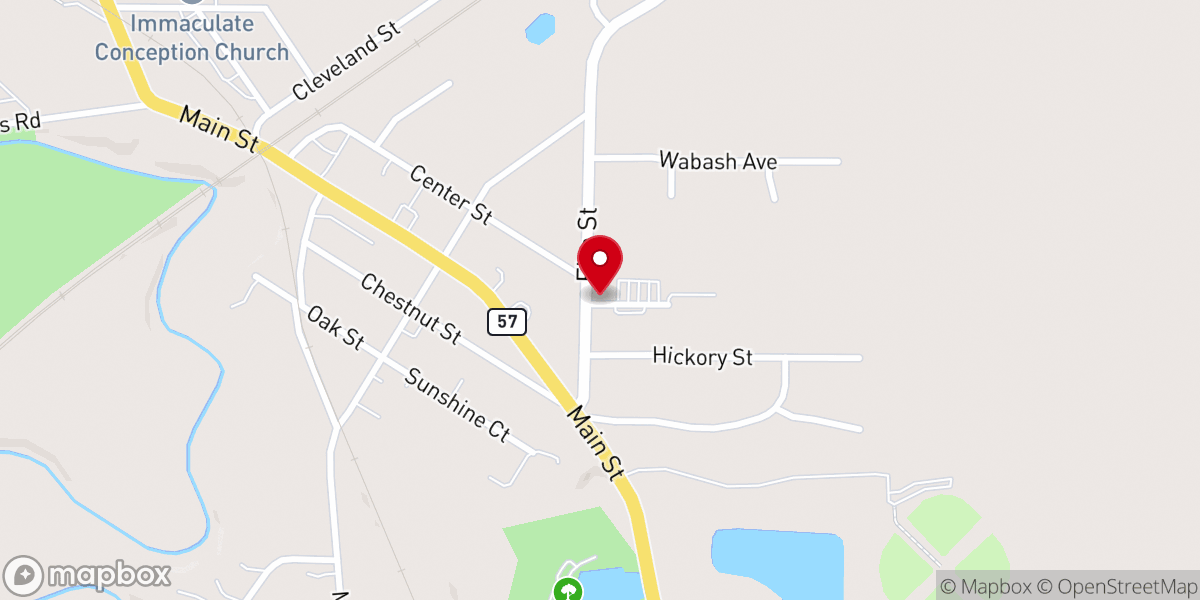 Map showing location of Life Church of Lorain County