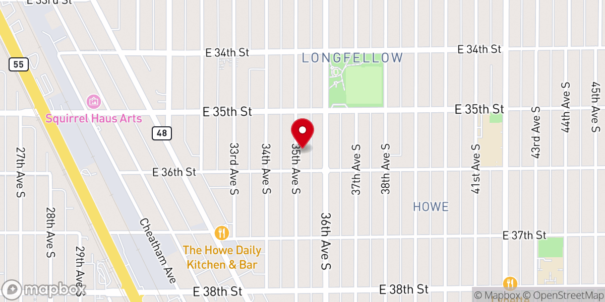 Map showing location of Immaculate Church of God Inc