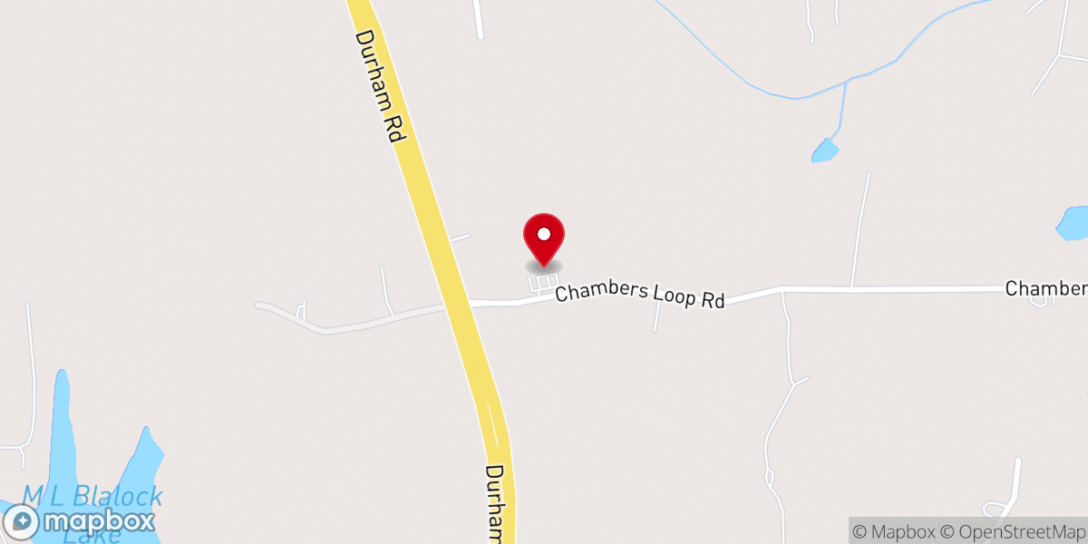 Map showing location of Gateway Baptist Church