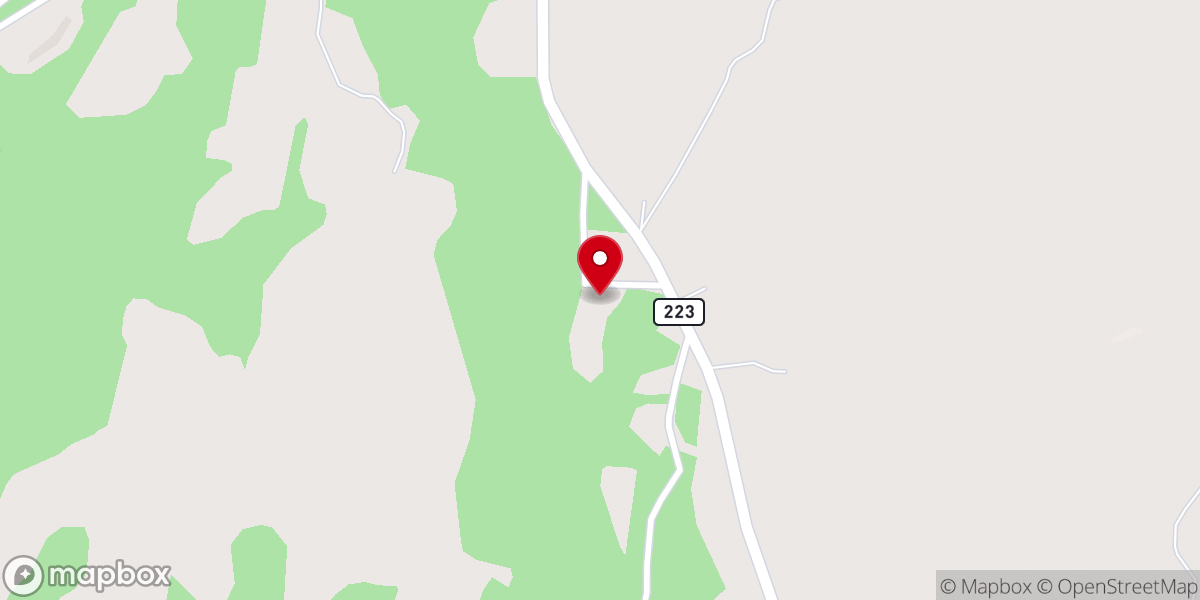 Map showing location of Denmark CME Church