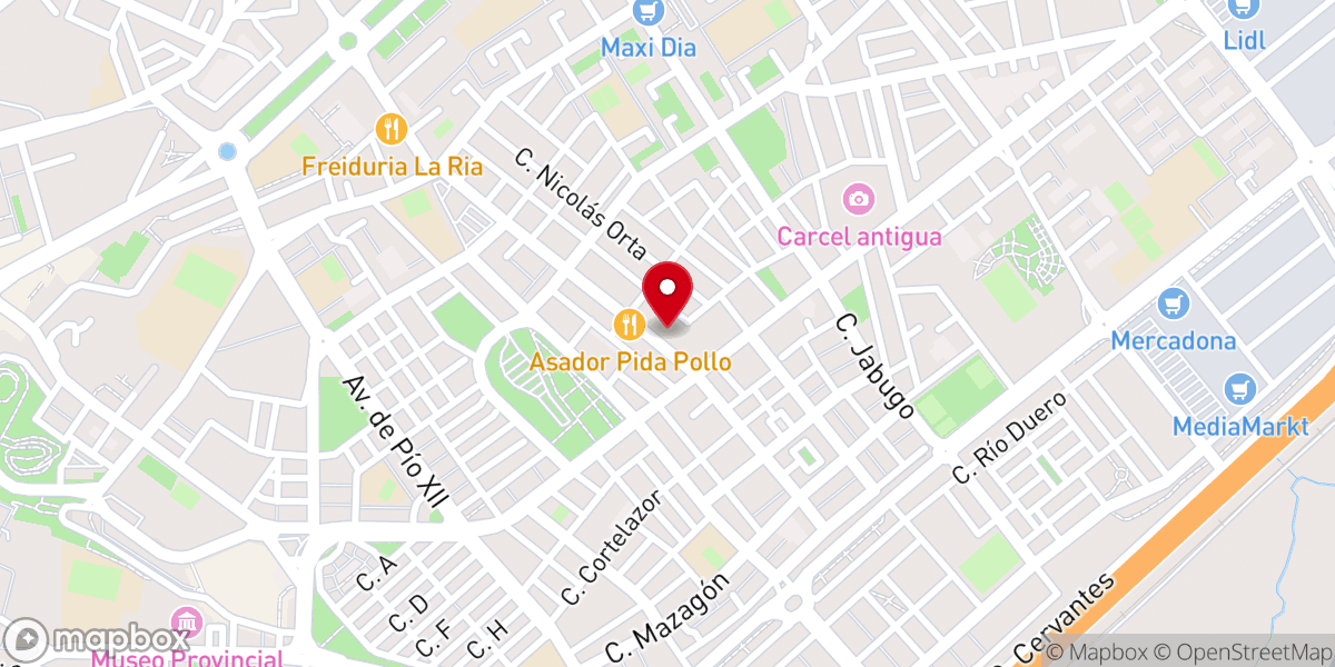 Map showing location of Parroquia Santa María Madre de la Iglesia
