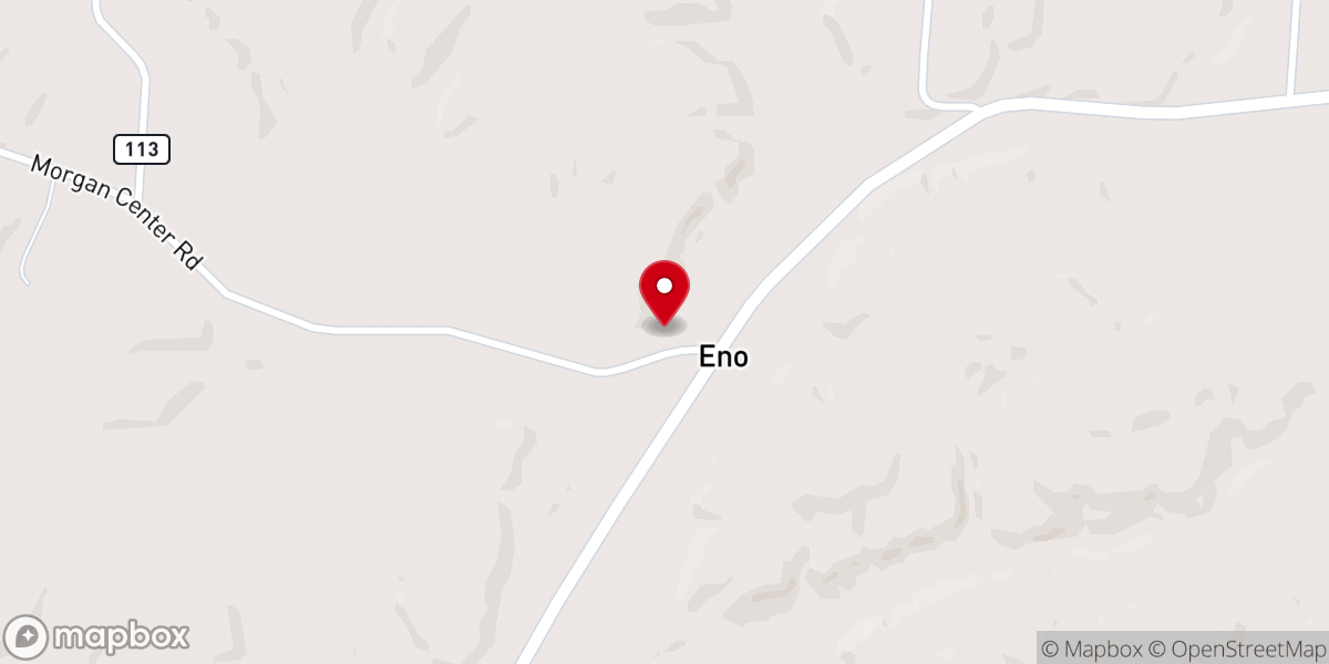 Map showing location of Eno Church