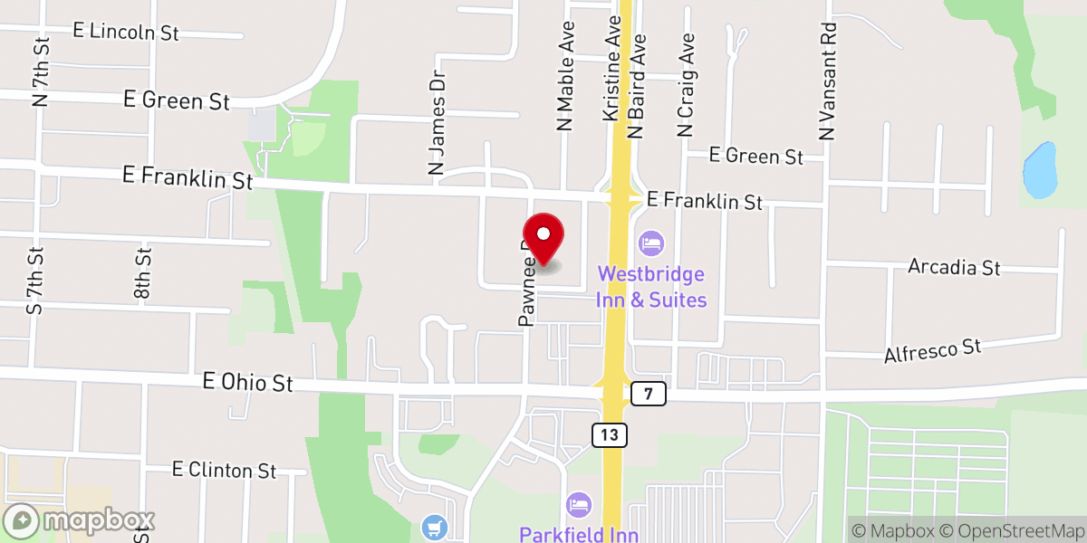 Map showing location of Clinton MO Community of Christ