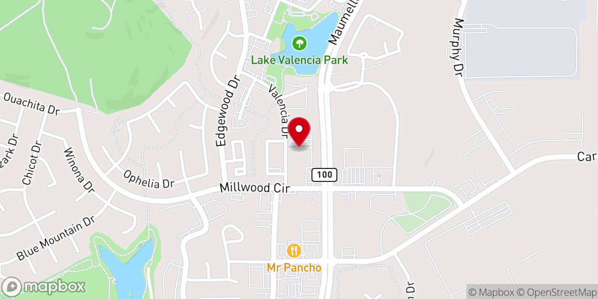 Map showing location of First Baptist Church Food Pantry