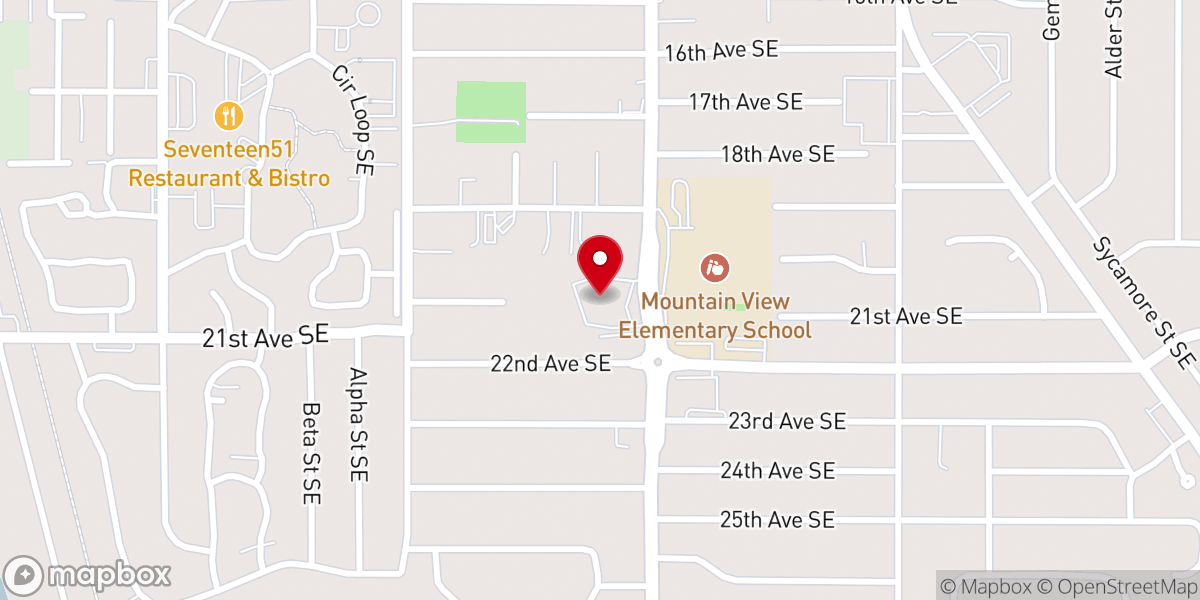 Map showing location of St Mark Lutheran Church