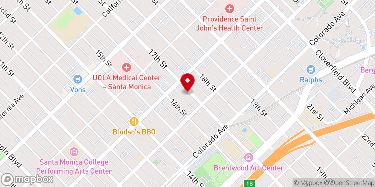 Map showing location of Sunset Park Minyan