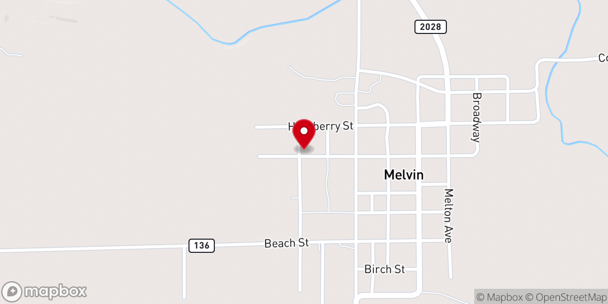Map showing location of St. Francis Xavier Mission