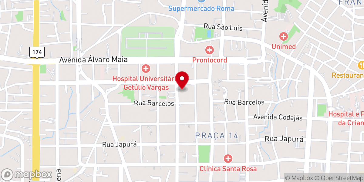 Map showing location of Ministério Internacional da Restauração Centro-Sul