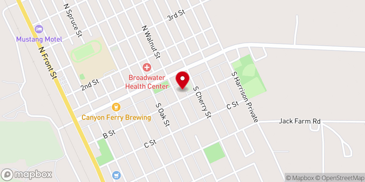 Map showing location of Holy Cross Catholic Church