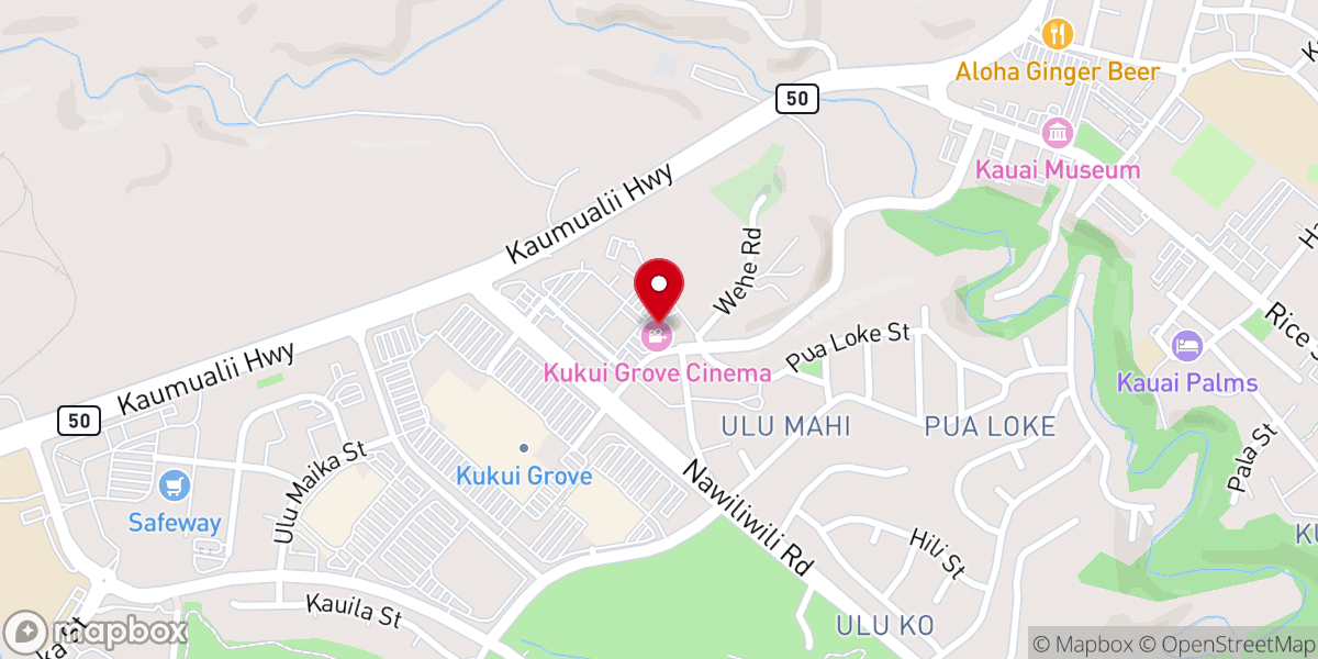 Map showing location of King's Lihue