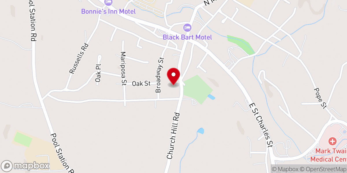 Map showing location of Saint Andrews Catholic Church