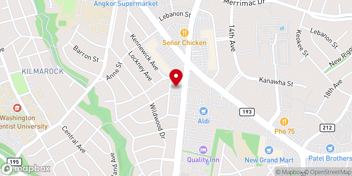Map showing location of Spiritual Maintenance Help Inc