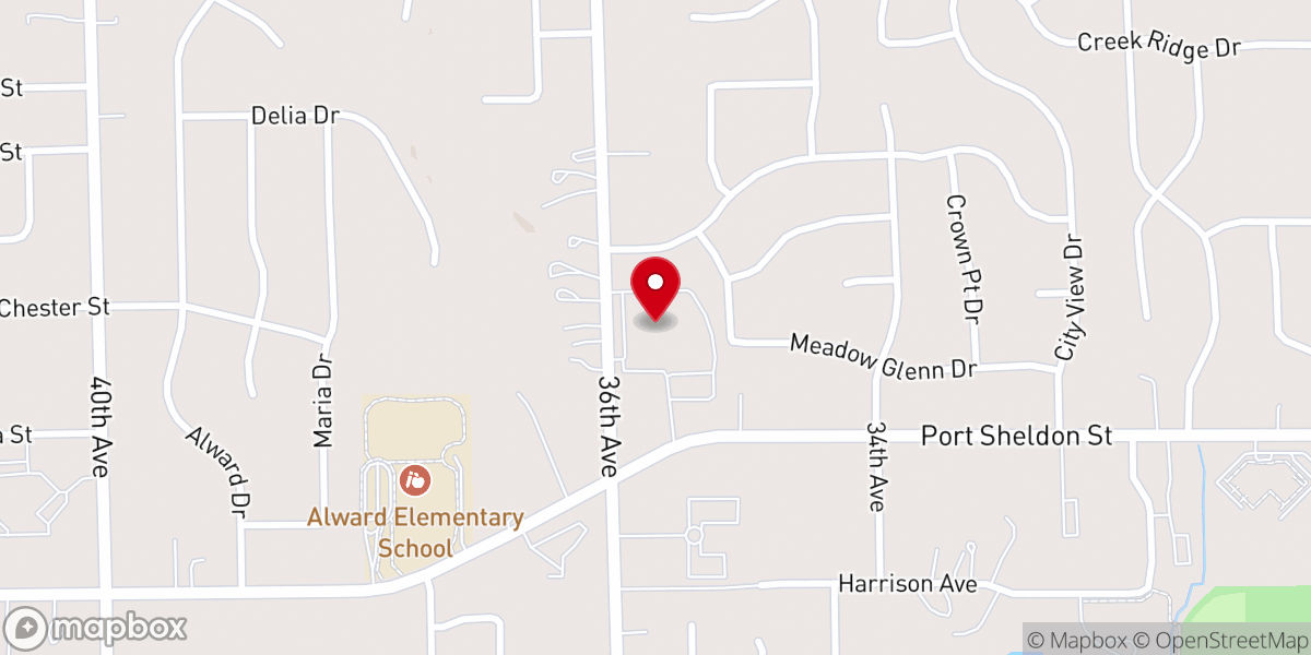 Map showing location of Fellowship Church
