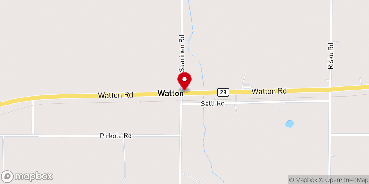 Map showing location of Watton Apostolic Lutheran Church