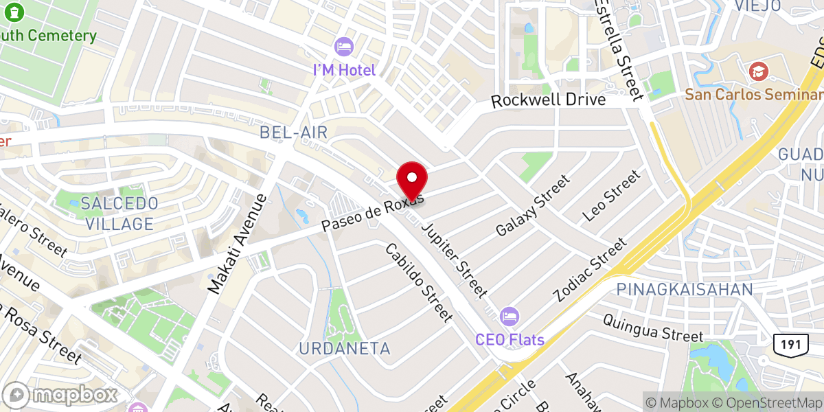 Map showing location of Bethel Church Philippines - GBI Manila