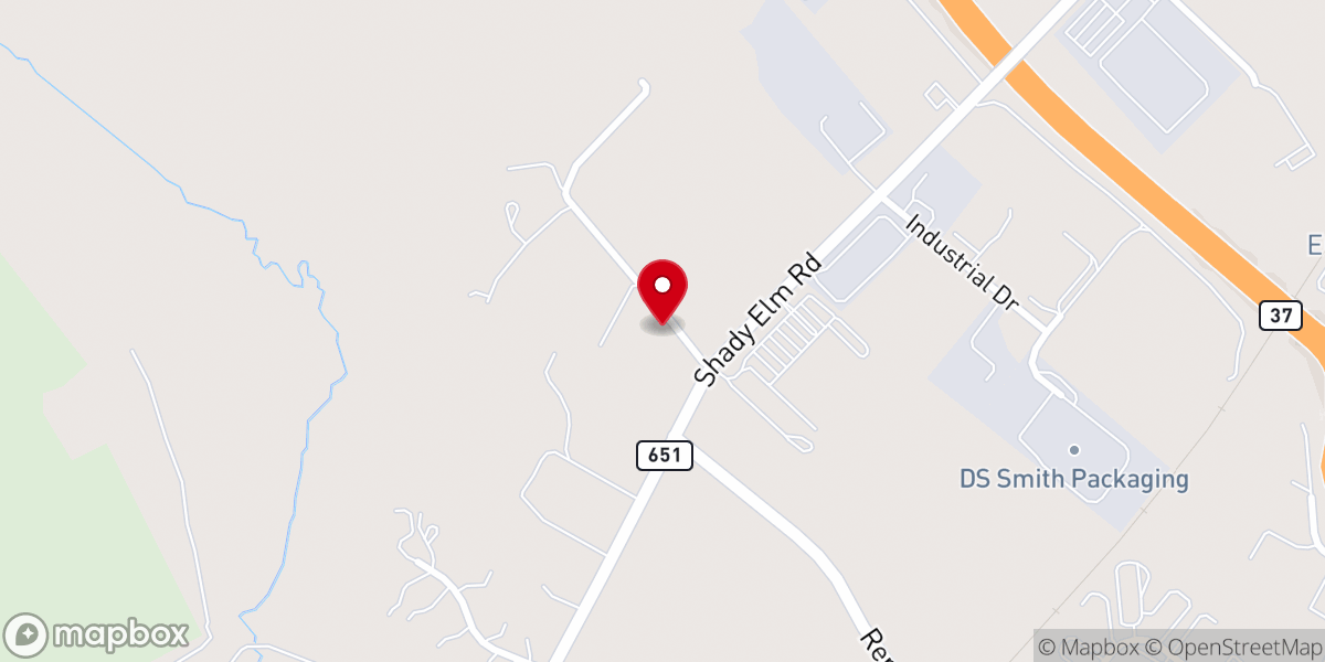 Map showing location of Lifegate Free Will Baptist Church