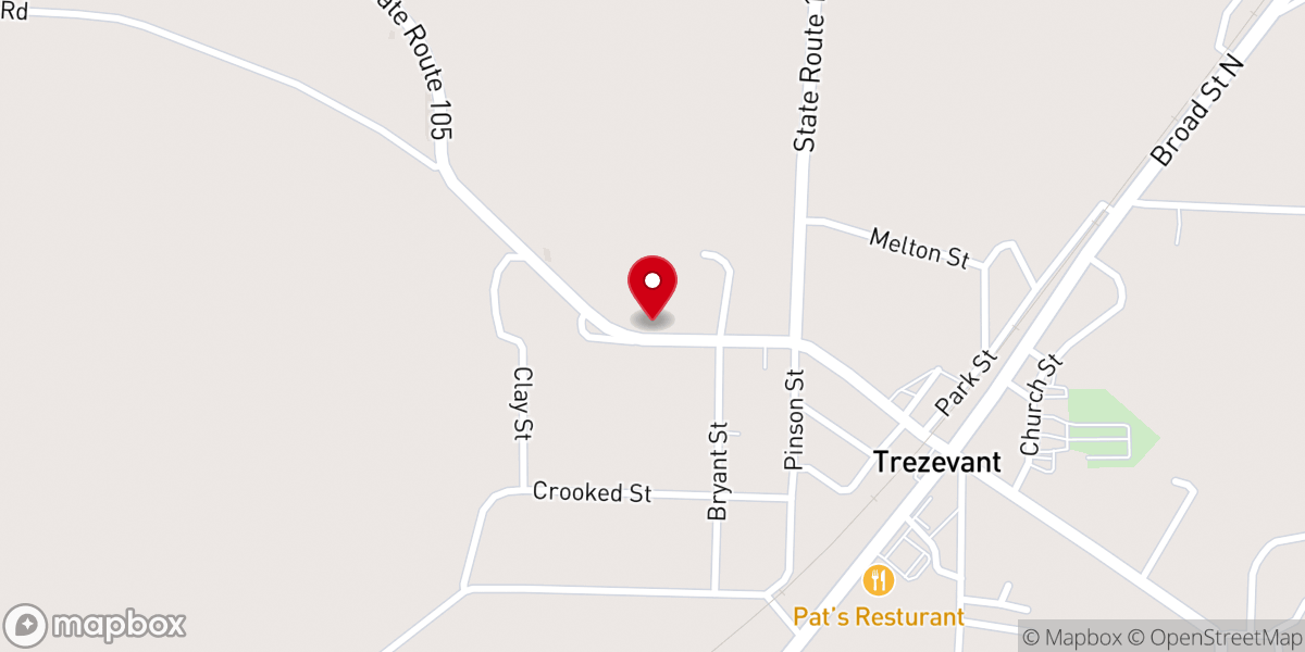 Map showing location of Mt Ararat Missionary Baptist Church