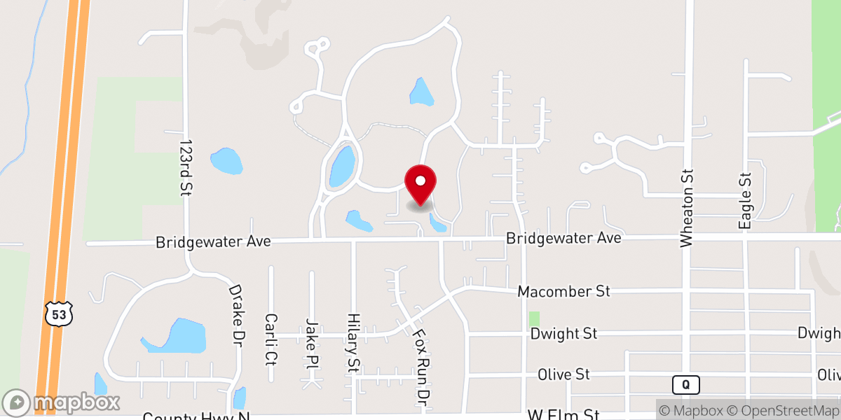 Map showing location of Valley Vineyard Church