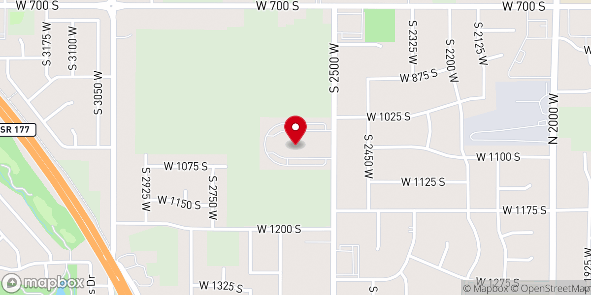 Map showing location of Syracuse Utah Temple