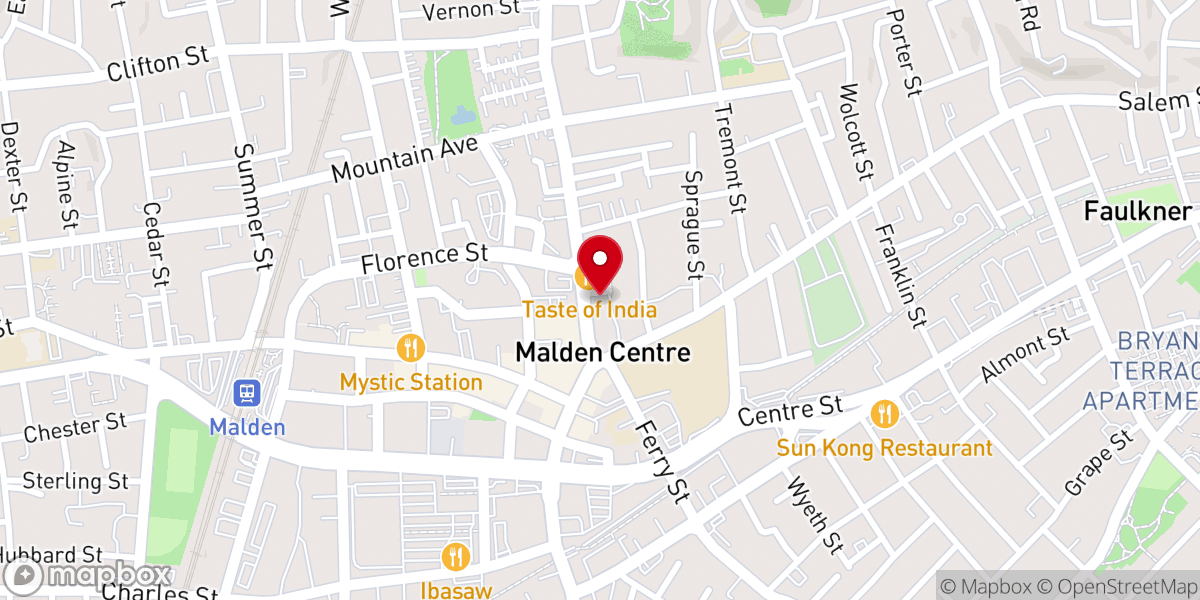 Map showing location of Maplewood Baptist Church