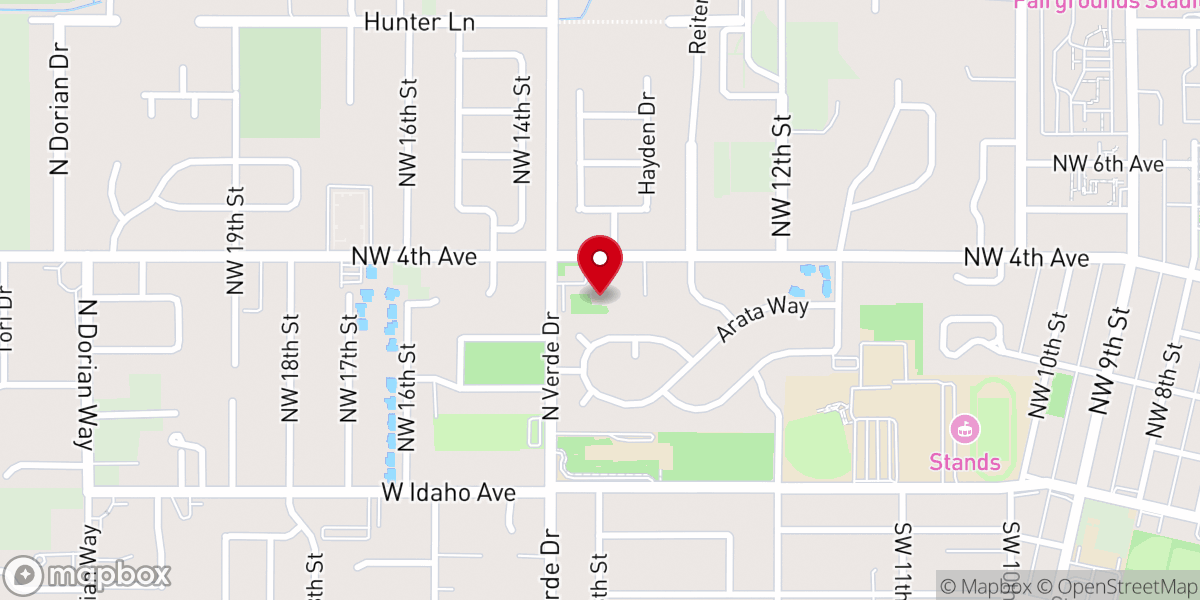 Map showing location of Iglesia Nueva Vida / New Life Church
