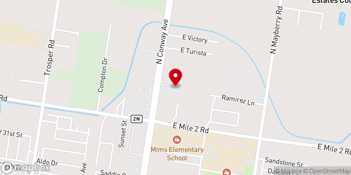 Map showing location of Centro Familiar Cristiano El