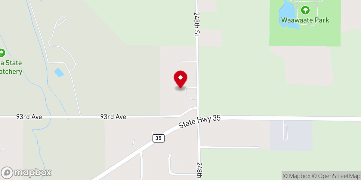 Map showing location of Hope Evangelical Free Church