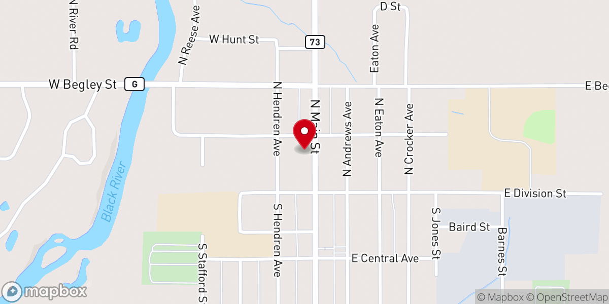 Map showing location of St. Mary Help of Christians Catholic Church